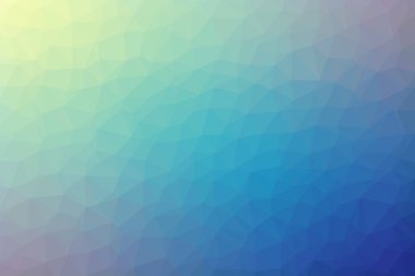 Poligonal soyut geometrik mavi ve sarı üçgen düşük Poli stil gradyan arka planı