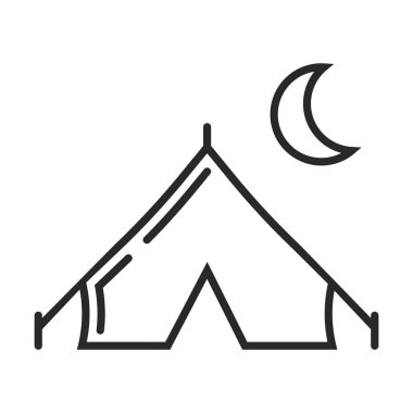 Çadır vektör simgesi