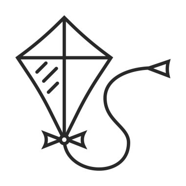 Uçurtma uçan vektör simgesi