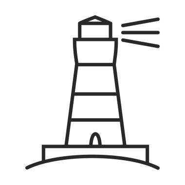 Deniz feneri vektör simgesi