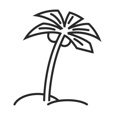 Palmiye ağacı vektör simgesi