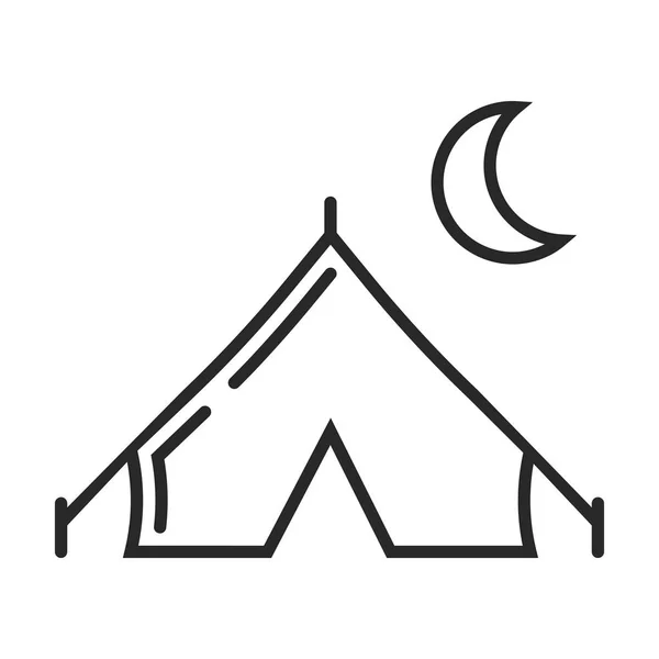 Icona del vettore tenda — Vettoriale Stock