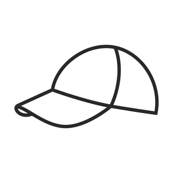 Čepice s kšiltem vektorové ikony — Stockový vektor