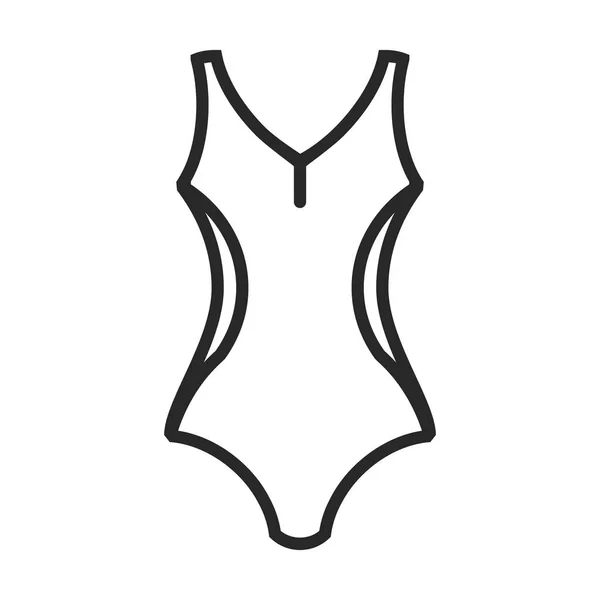 Schwimmanzug-Ikone — Stockvektor