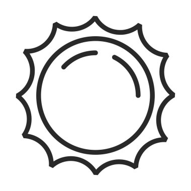 Güneş vektör simgesi