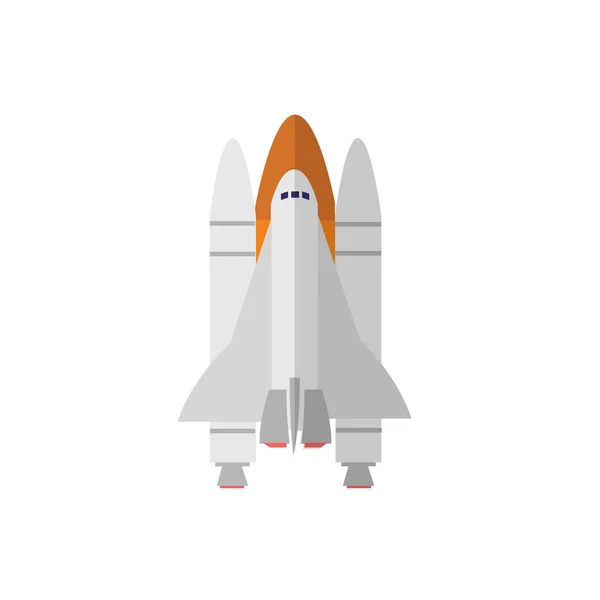 Space shuttle vector icon — Stock Vector