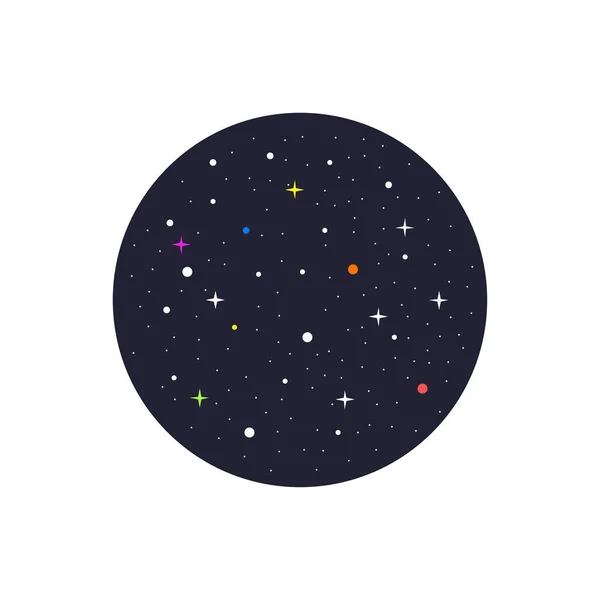 Icône vectorielle ciel étoilé — Image vectorielle