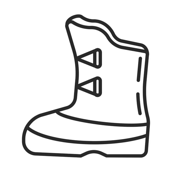 Ikona wektor buty myśliwskie — Wektor stockowy