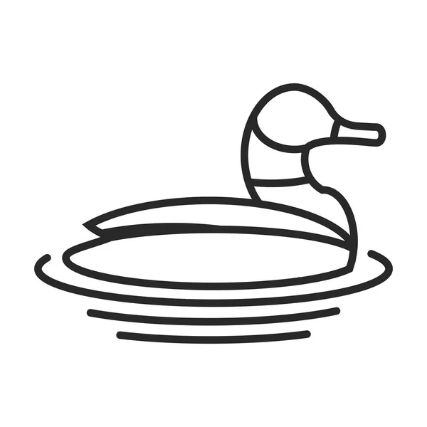 Pato vector icono — Vector de stock