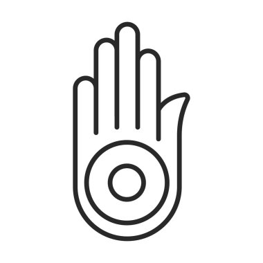 Jainizm simge vektör simgesi