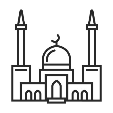 Müslüman cami vektör simgesi