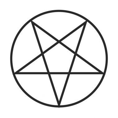 Pentagram simge vektör simgesi