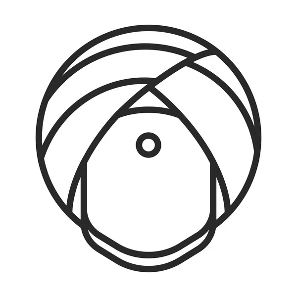 Hombre hindú vector icono — Vector de stock