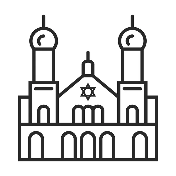 Synagogan vektor symbol — Stock vektor