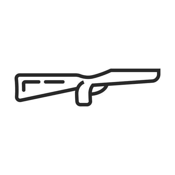 Rifle butt vector icon — Stock vektor