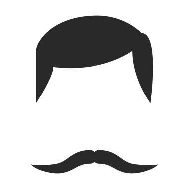 Bıyık vektör simgesi