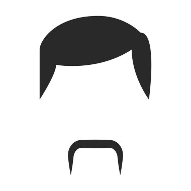 Bıyık vektör simgesi