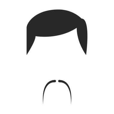 Bıyık vektör simgesi