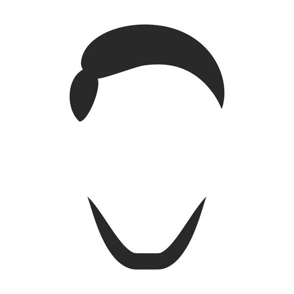 Icône vectorielle barbe — Image vectorielle