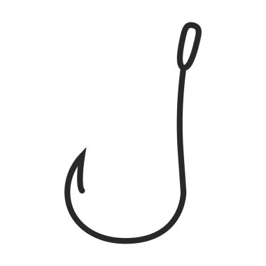 balıkçı kancası vektör simgesi