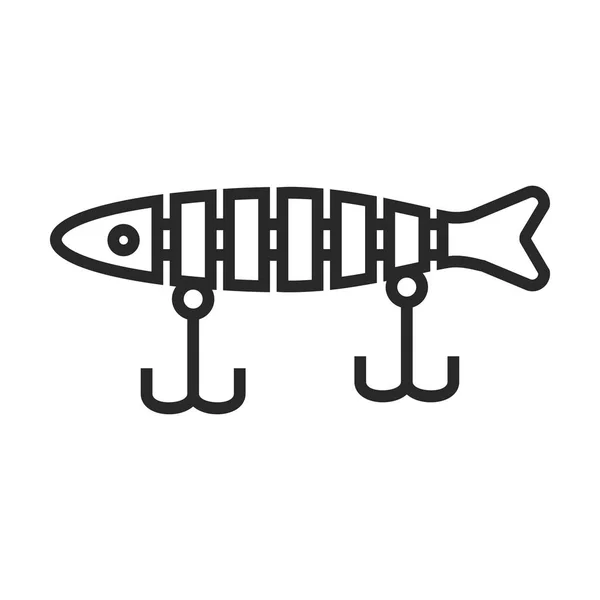 Halászati csalit vektor ikon — Stock Vector