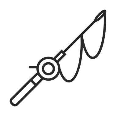 Kış balıkçılık vektör simgesi