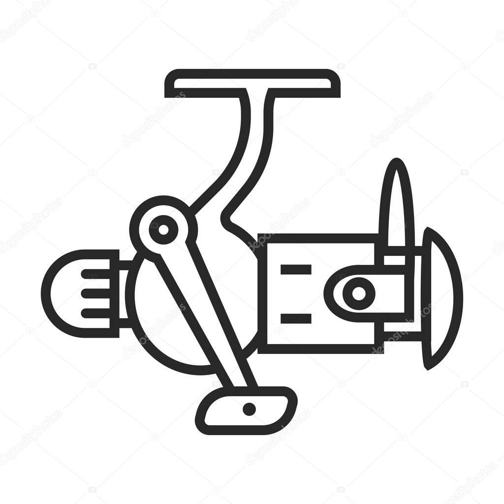 Download Fishing reel vector icon — Stock Vector © DizTikhonov #147474201