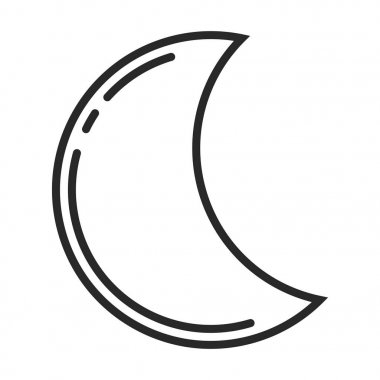Moon vektör simgesi