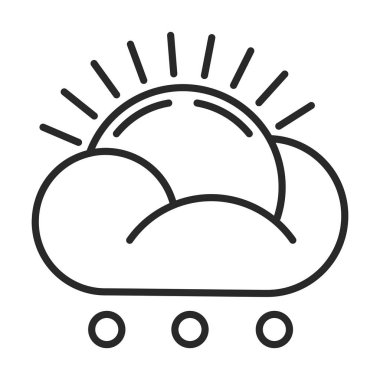 Güneş dolu vektör simgesi olan