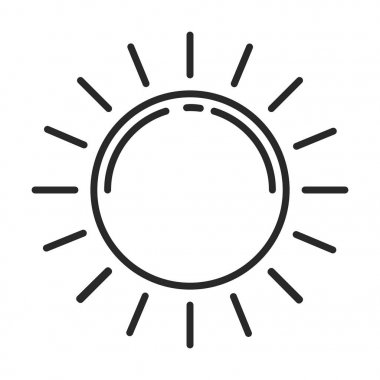 Güneş vektör simgesi