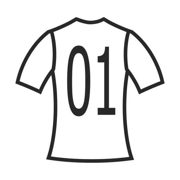Icône vectorielle uniforme de football — Image vectorielle