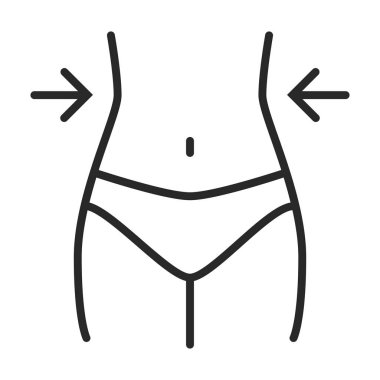 Kaybeden ağırlık vektör simgesi