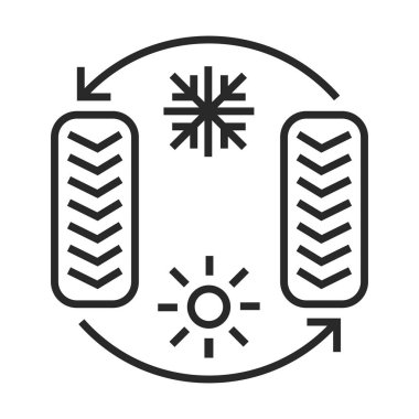 Lastik vektör simge değiştirme