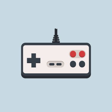 Retro oyun çubuğu gamepad 80s 90s vektör çizim