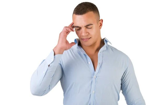 Man met een hoofdpijn — Stockfoto