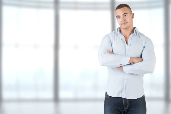 Portrait of a Man With his arms crossed — Stock Photo, Image