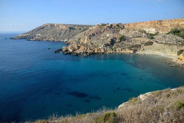 Fomm Ir-Rih Bay, Malta — Zdjęcie stockowe
