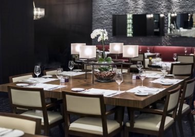 Lüks Restoran iç misafirler için hazır