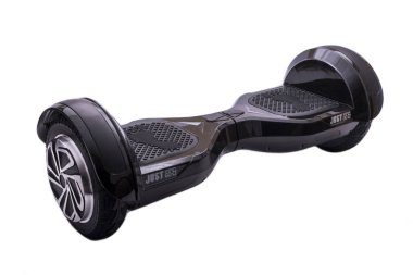 Gyroscooter: beyaz zemin üzerine siyah giroscooter