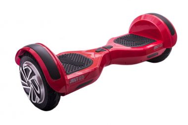 Giroscooter: beyaz zemin üzerine kırmızı giroscooter. Beyaz arka plan üzerinde izole iki tekerlekli tahta veya hoverboard scooter Self Dengeleme. Gyroboard: beyaz zemin üzerine kırmızı gyroboard. Yeni hareket