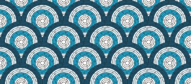 Dairesel seamless modeli ile dots, düz renkli labirent