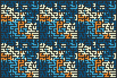 Renkli Labirent, seamless modeli düz kare