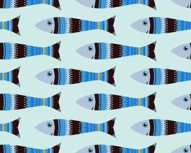 Sorunsuz balık model, doodle