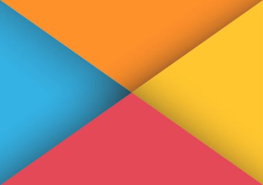 Renkli üçgen arka plan, zarf