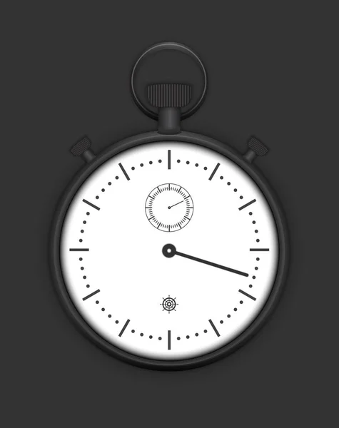 Klasik Analog kronometre detaylı vektör — Stok Vektör