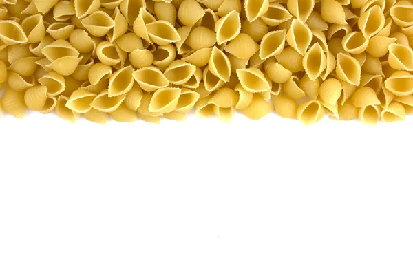 Eine Portion Pasta isoliert auf weiß — Stockfoto