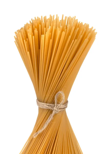 Espaguete isolado no fundo branco — Fotografia de Stock