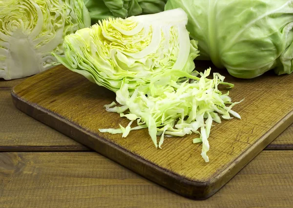 Kabak ve kesilmiş lahana.