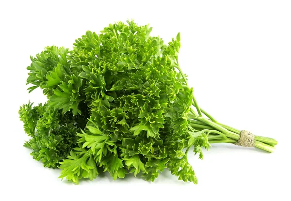 Maydanoz sürüsü beyaz arkaplanda izole