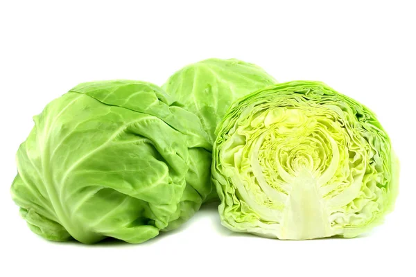 lahana beyaz arka plan üzerinde kesme